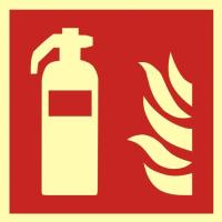 Znak informacyjny GAŚNICA 15 x 15 cm płyta pcv FOTO odblask certyfikat dop.