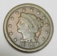 USA 1 cent 1848 Liberty Head