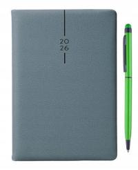 2026 terminarz B6 dzienny gładka ekoskóra kalendarz z długopisem