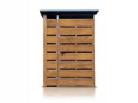 Wiata Śmietnikowa 1,5x1,5 zabudowa na śmietniki drzwi II gatunek wiatka