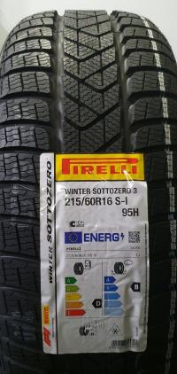 Зимняя шина Pirelli Winter SottoZero 3 215 / 60R16 95 H сцепление на снегу (3PMSF), защитная напыщенная речь