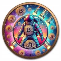 MIEDZIANA MONETA BITCOIN MIEDZ 1 UNCJA Bitcoin Voyager Saint-Gaudens Kolor