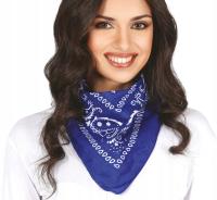 Chusta kowbojska kolor niebieski