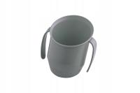 Kubek do nauki picia Doidy Cup szary z uchwytami 200 ml