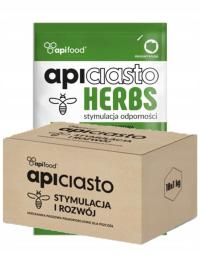 Ciasto dla pszczół Apiciasto Herbs z ziołami 1kg x 10szt z dodatkiem ziół