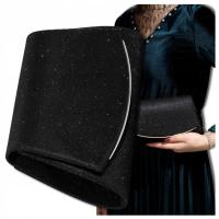 Wieczorowa Kopertówka Wizytowa Czarna Torebka Mała ŁAŃCUSZEK elegancka mini