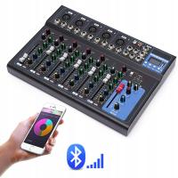 7-kanałowy Live Audio USB bluetooth Mixer Audio