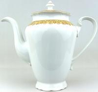 #KLASYKA STOŁU,DZBANEK,BIEL i ZŁOTO CZECHOSLOVAKIA