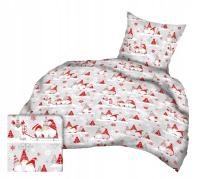 Pościel bawełniana 100x160 50x60 do łóżeczka dziecięcego świąteczna 421sza