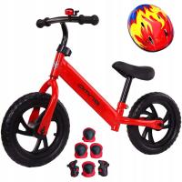 Детский балансировочный велосипедный шлем, протекторы, велосипедный звонок