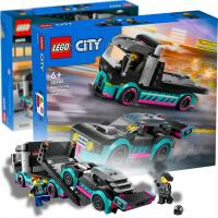 LEGO CITY KLOCKI SAMOCHÓD WYŚCIGOWY I LAWETA TIR TRANSPORTER ZESTAW 60406