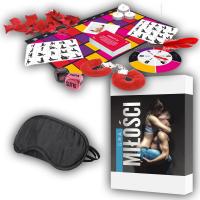 GRA MIŁOŚCI GRA PLANSZOWA DLA DOROSŁYCH + PŁATKI RÓŻ PIÓRKO SEX ZADANIA