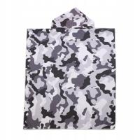 Полотенце для взрослых быстросохнущее 80X145 пончо пляжный бассейн камуфляж