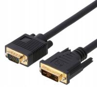 KABEL PRZEWÓD do monitora DVI DVI-A VGA D-SUB 2m