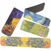 4SZT. ZAKŁADKI MAGNETYCZNE OZDOBNE ZNACZNIKI STRON KSIĄŻEK MAŁY MAGNETYCZNY ODCZYT