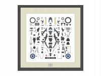 1/12 Yamaha YZF-R1M 2018 Parts Panel Tamiya 21242