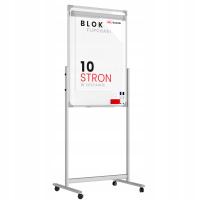 Flipchart magnetyczny DWUSTRONNY 70x100 cm + GRATISY