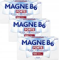 3x Magne B6 Forte 100 mg +10 mg 100 tabletek
