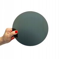 Szkło okrągłe czarne 6 mm antisol czarny Planibel Dark fi 25 cm fi 250 mm