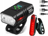 НАБОР ВЕЛОСИПЕДНЫХ ФОНАРЕЙ ДЛЯ ВЕЛОСИПЕДА, ПЕРЕДНИЕ И ЗАДНИЕ USB ВЕЛОСИПЕДНЫЕ ФАРЫ, ПОЛНЫЙ КОМПЛЕКТ