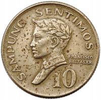 FILIPINY 10 SENTIMOS 1967 FRANCISCO BALTASAR 6D2