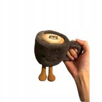 maskotka Pluszowa śmieszna filiżanka kawy kawa z kotem w środku