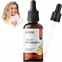 WITAMINA B COMPLEX KROPLE 30ml WITAMINY B1 B2 B3 B5 B6 B7 B9 B12 | INSPORT