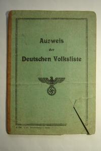 Bromberg - Bydgoszcz - Ausweis -dokument tożsamości Volksdeutscha 1943