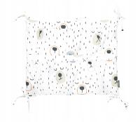 MILUTKA ORGANIZER do łóżeczka PRZYBORNIK na łóżko wyprawka bawełna premium