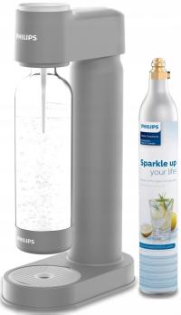 Soda maker Philips Lite ADD 4901GR z bombą CO2 szary