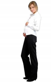 Wizytowe spodnie ciążowe wygodny system regulacji obwodu - produkt polski