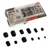 ŚRUBY IMBUSOWE BEZ ŁBA USTALAJĄCEGO 160szt ZESTAW