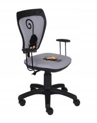 KRZESŁO obrotowe MINISTYLE kot Mysz do biurka nauki szary