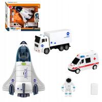 Большой набор космическая ракета космический корабль скорая помощь грузовик космонавт