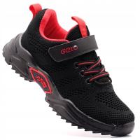 GETO BUTY ADIDASY SPORTOWE DZIECIĘCE NA RZEPY LEKKIE WKŁADKA SKÓRA F*860