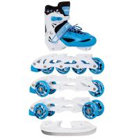 Łyżwy hokejowe rolki wrotki wymienne Enero 4 w 1 regulowany rozmiar 30-33