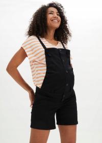 1D3B27 BONPRIX OGRODNICZKI RYBACZKI CIĄŻOWE KRÓTKIE CZARNE 52