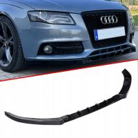 Спойлер под бампер Audi A4 B8 2008-11, сплитер переднего бампера