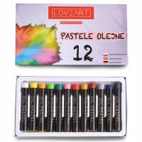 Масляная пастель LOVEART 12 цветов пастельные карандаши