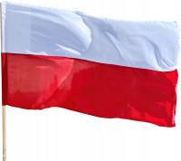 Flaga Polski 70x112 na kiju 120 cm narodowa PL