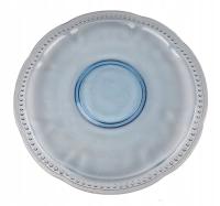 Арт-деко стеклянная синяя подставка для торта Brockwitz Германия 1941