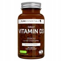 Витамин D3 2000 МЕ с ланолином на весь год 365 таблеток взрослые и дети