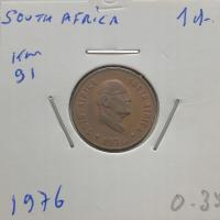 30243. Afryka Południowa, 1 cent, 1976r. - okolicznościowa