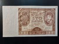 Banknot 100 zł 1932 seria AS 2621121 PIĘKNY OKALECZONY STAN!!!