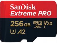 Karta micro SD 256 GB SanDisk Extreme PRO adapter