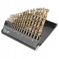 Wiertła do metalu HSS-Co 1-10mm zestaw w pudełku 19 szt. GRAPHITE
