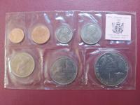 NOWA ZELANDIA - LINITOWANY ZESTAW 7 MONET KOLEKCJONERSKICH 1970 Mennicze