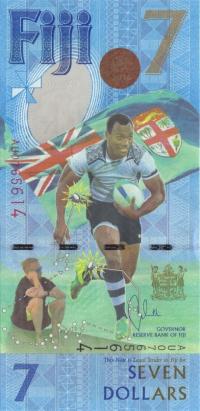 FIJI FIDŻI 7 DOLARÓW 2016 P-120 UNC Osea Kolinisau