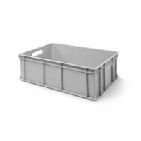 Pojemnik transportowy magazynowy BIAŁY 60x40x20 dno wzmocnione SMART