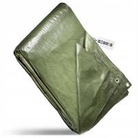 PLANDEKA WZMACNIANA PŁACHTA 3X5M WODOODPORNA OKRYCIE MROZOODPORNA UV+ 5X3M